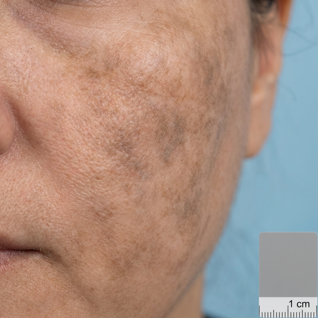 Bilateral malar melasma — clinical reference